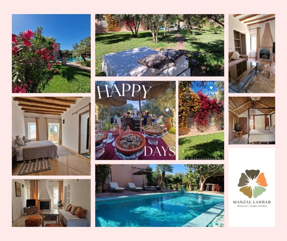 Manzal Lahbab, 2Villas 2Bungalows 2Piscines Et Jardins Ouled Jelal Exterior photo